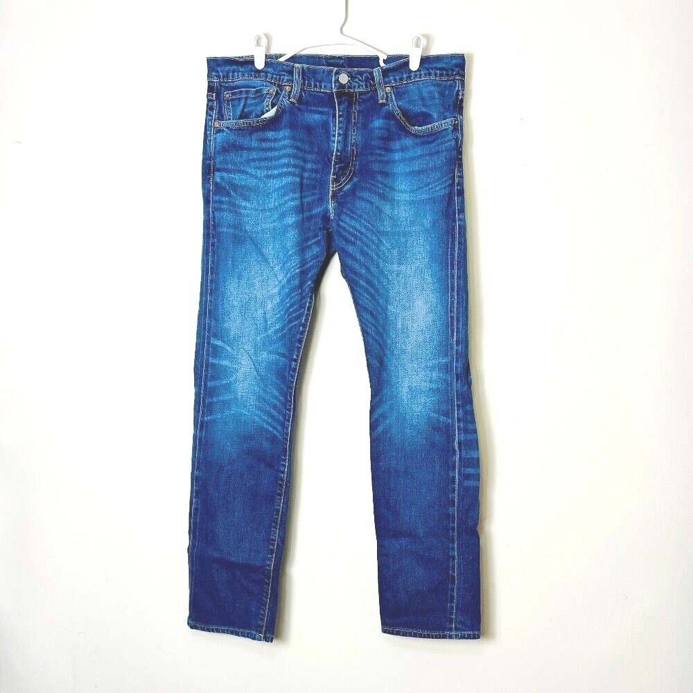 Vtg Levis 511 Premium Straight Big E Jeans Men's 36 Blue Mid Wash Straight Fit